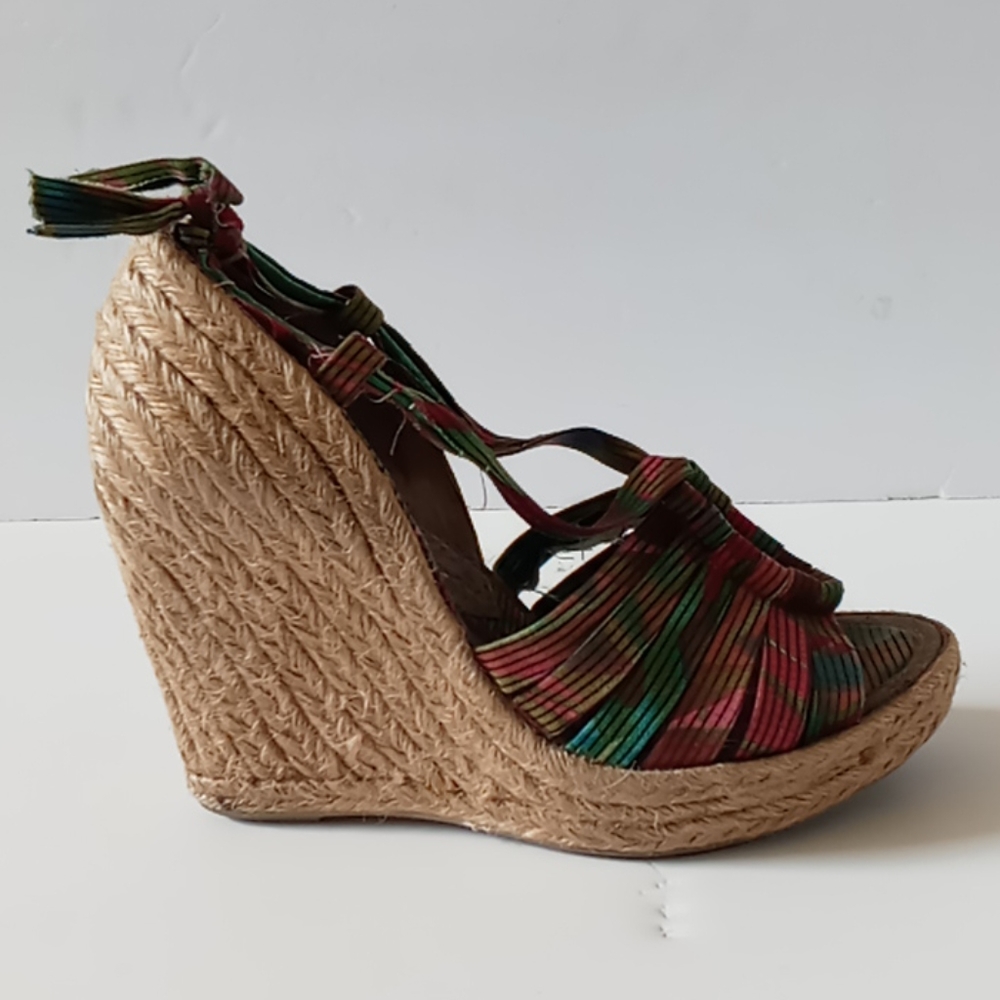 Sam Edelman Rope Platform Wedge Sandals - Picture 5 of 8